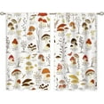 thumbnail image 6 of Vintage Mushroom Small Kitchen Curtains Botanical Window Treatment Cottagecore Autumn Leaves Cafe Short Curtains for Bathroom Dining Laundry Room Butterfly Tier Treatment Drapes 27.5x39 inch, 6 of 6