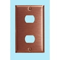thumbnail image 2 of Switchplate Brushed Solid Copper Double Interchangeable | Renovator's Supply, 2 of 2