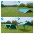 thumbnail image 3 of ADVANCE OUTDOOR 10' x 20' Heavy Duty Carport Car Canopy, Adjustable Height from 6.5ft to 8.0ft, Green, 3 of 9