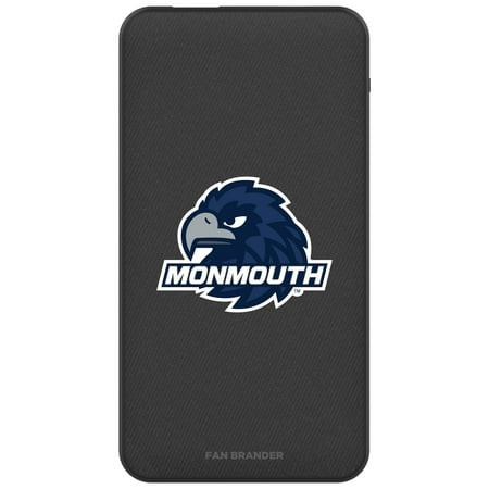 mophie Black Monmouth Hawks Primary Logo 5000 mAh Powerbank