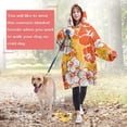thumbnail image 4 of Wearable Oversized Blanket,Pioneer Flower Floral Print Pattern Wearable Blanket Hoodie for Adults,Cozy Hooded Blankets with Super Pockets,Super Warm Fuzzy Pullover for Women & Men, 4 of 6
