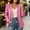 Watermelon Red-A, variant on Fengqque Women’s Collarless Open Front Cropped Blazer Long Sleeve Wrinkle Resistant Suit Jacket Business office Outerwear Tops Watermelon Red-A XL