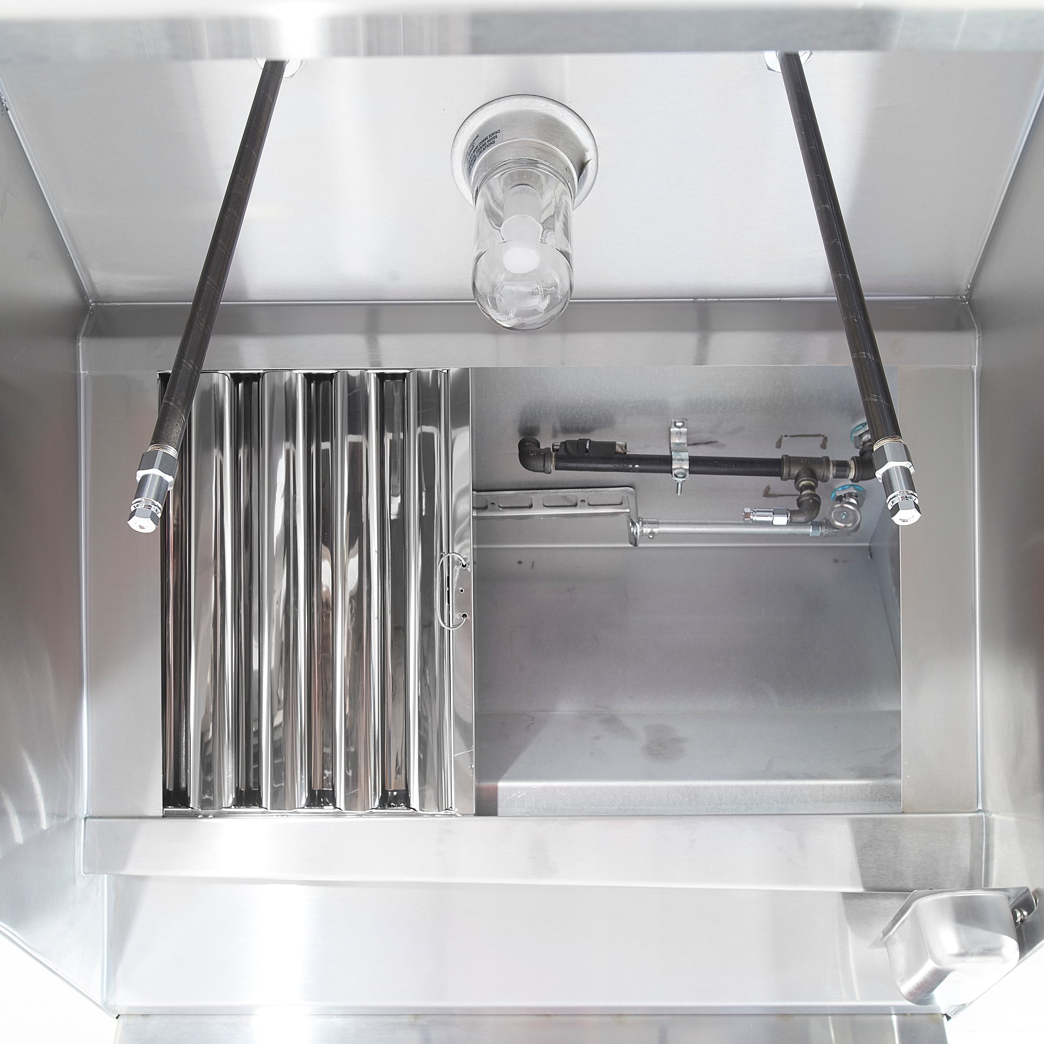HOODMART UL/NSF 4' Concession Trailer Hood System for Food Truck | Commercial Range Hood with Direct Drive Exhaust Fan | Stainless Steel Kitchen Equipment with Install Kit Included