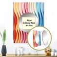 thumbnail image 3 of Designart "Delirium of Straight Lines in Op Art III" Modern Mirror Wall Decor - Modern Multi-Color Abstract Large Mirror For Wall Art Decor - 32" x 24" Inch, 3 of 5