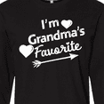 thumbnail image 4 of Inktastic I'm Grandma's Favorite with Arrow and Hearts Long Sleeve T-Shirt, 4 of 5