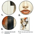 thumbnail image 3 of Designart "Stylish Lovely Cubic Portrait I" Fashion Wall Art Living Room, 3 of 5