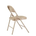 thumbnail image 4 of (4 Pack) Commercialine Beige Vinyl Upholstered Folding Chair, 4 of 5