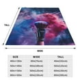 thumbnail image 3 of Pofeuu Color Explosion Makeup Brush Print Ultra-Soft Micro Fleece Blanket,for Bed Or Sofa,All Season Throw Blankets Flannel Blanket-50"x40", 3 of 7