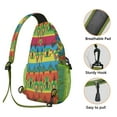 thumbnail image 4 of Rustic Home Decor Inspired Sling Backpack for Students, Lightweight Geometric Boho Crossbody for Daily Commuting, 4 of 6