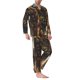thumbnail image 2 of Fotbe desert Man Shepherd Dog Pijama de Hombre con Estampado de Manga Larga, Conjunto de 2 Piezas, Ropa de Dormir Suave y Cómoda con Bolsillos-XX-Large, 2 of 7