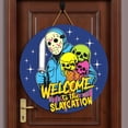 thumbnail image 1 of Halloween Decorations For Indoors Halloween Gothic Skeleton Wooden Sign, Stay Positive Funny Dark Humor Goth Halloween Wall Decor For Home Decor, Door Signs Decor, Wall Art Wooden Sign, 1 of 8