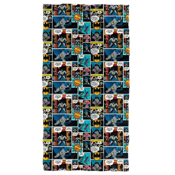 Batman Comic Pattern Officially Licensed Beach Towel 30' X 60'