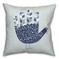 thumbnail image 2 of Creative Products Blue Turkey Hand 20 x 20 Spun Poly Pillow, 2 of 3