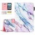 thumbnail image 3 of Dteck Case Cover for Kindle Fire 7 Tablet (7" Display, 9th/7th/5th Generation, 2019/2017/2015 Release) - Auto Sleep Wake Case Synthetic Leather Wallet Protector Fold Stand Kindle Cover (White Marble), 3 of 4