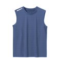 thumbnail image 5 of Men's Sleeveless Tank Top Cotton Athletic Muscle Tee Crew Neck Pullover Quick Dry Breathable Casual Running Gym Workout Beach Vacation Streetwear | TOPLIU,Blue L, 5 of 8