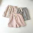 thumbnail image 6 of Einccm Kids Summer Striped Athletic Shorts with Elastic Waist and Adjustable Dstring, Casual Breathable Pull-On Active Shorts for Boys and Girls Ages 2-10, 6 of 6