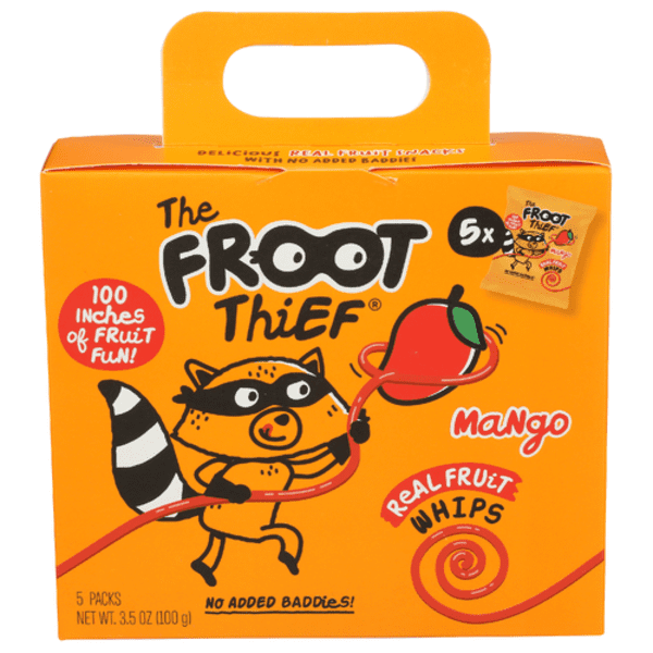 1x The Froot Thief Mango Fruit Whips 5 Pack with pan