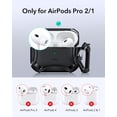 thumbnail image 2 of ESR Case Compatible with Airpods Pro Case 2nd / 1st Gen (2023/2022/2019), Magnetic Lid, Powerful Drop Protection, Cyber Series, Black, 2 of 9