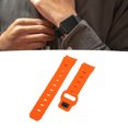 thumbnail image 1 of Football Texture Quick Release Silicone Watch Band, Replacement Silicone Band, Dual Color for Galaxy Watch 6 5 4, Cracked Design Offers Fit for Smartwatch, 1 of 7