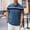 Blue, variant on FRSASU Men's Polo Shirt Casual Long Short Sleeve Classic Fashion Polo Golf Sport Shirt White