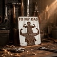 thumbnail image 4 of Letrero Metálico de Pared para El Día Del Padre: Decoración Rústica con Aspecto de Madera y Mensaje Conmovedor para Papá, Abuelo, Esposo o Figura Paterna. Letrero de Hojalata Resistente a La Decolora, 4 of 6