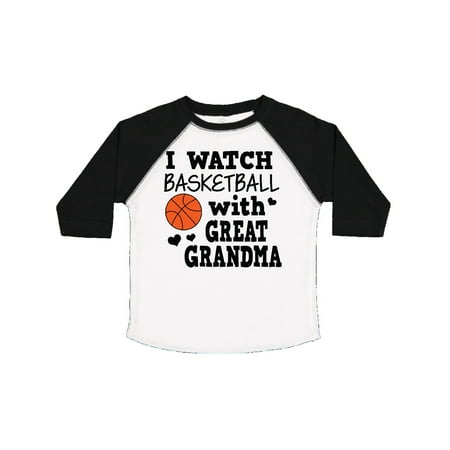 

Inktastic I Watch Basketball with Great Grandma Gift Toddler Boy Girl T-Shirt