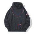 thumbnail image 2 of Unisex America 250th Anniversary Hoodie USA Patriotic Hoodies 250 Anniversary USA Shirt Waffle American Flag Pullover 1776-2026 Sweatshirt Hooded(#04Grey,XL), 2 of 2