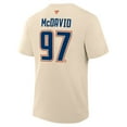 thumbnail image 3 of Men's Fanatics Connor McDavid Beige Edmonton Oilers Authentic Stack Name & Number T-Shirt, 3 of 3