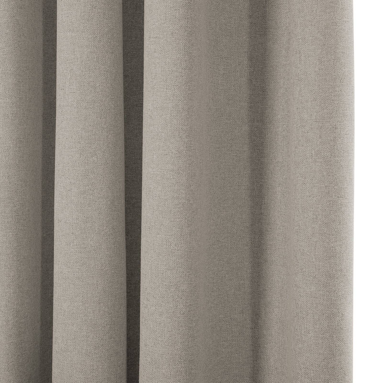 TWOPAGES Light Blocking 42 W X 102 L Inch Pinch Pleat Blackout Window Treatment Curtain, 1 Panel, Khaki