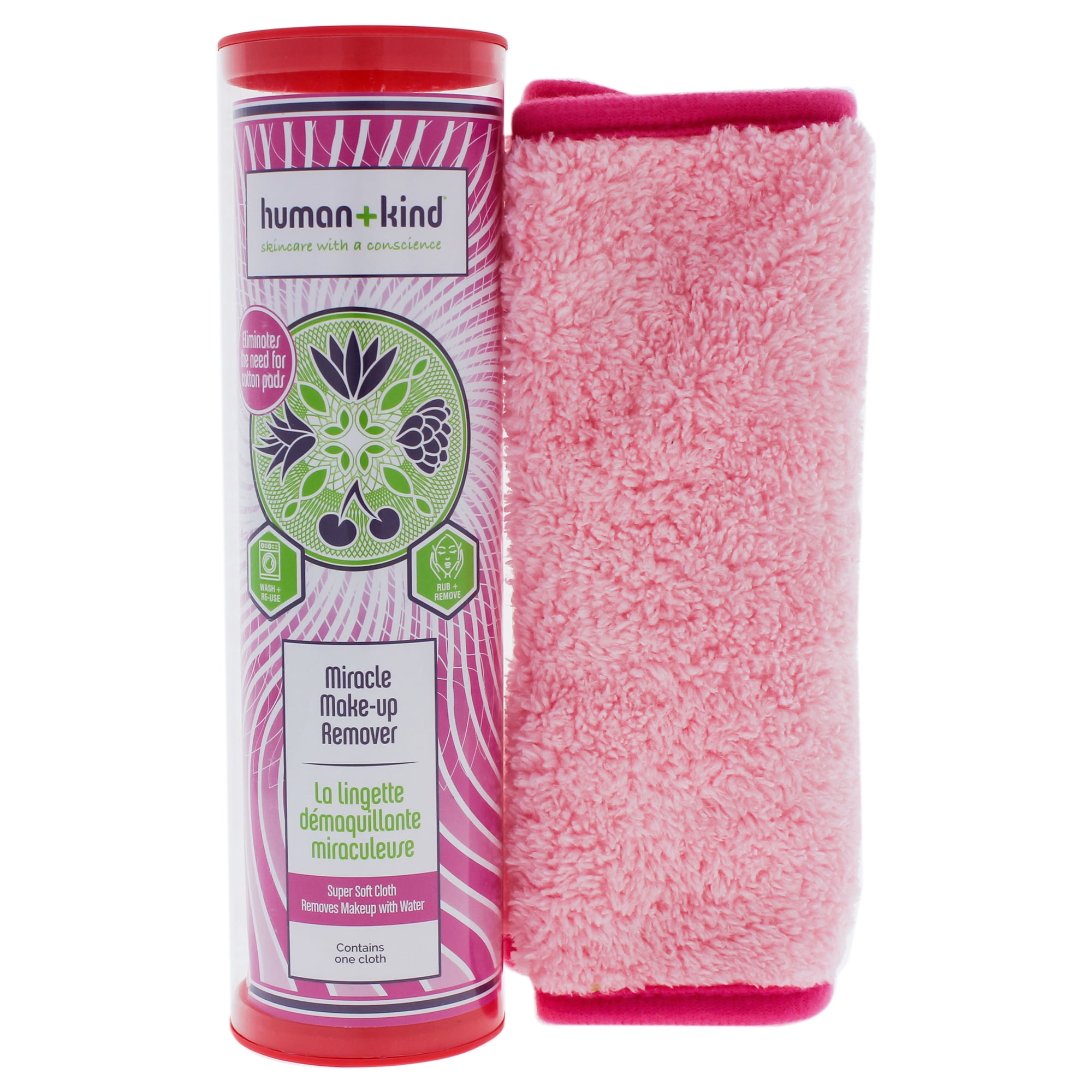 Human+Kind Miracle MakeUp Remover, Exfoliating Wash Cloth Walmart