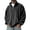 (NEW10)Black, variant on Men's Zip Up High Collar Jacket Casual Suede Long Sleeve Basic Coat Zipper Stand Collar Soft Warm Jacket for Fall