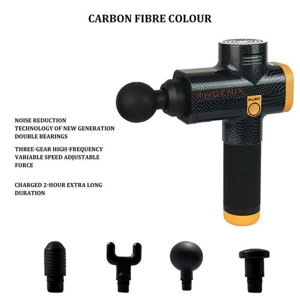 Phoenix A2 Muscle Fascia Massage Gun Four Massage Heads Three