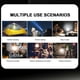 thumbnail image 2 of Escalada Linterna de camping Linternas ajustables de 360 ​​grados alimentadas por batería (azul) Tmvgtek Para Estrenar, 2 of 6