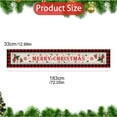 thumbnail image 2 of Decorative Table Banner Bobasndm Christmas Table Runner with Black Red Plaid Border and Christmas Trees Pattern Thick and Christmas Table Runner for Christmas Dining Table Decorations 72 X 12.9 I, 2 of 8
