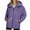 Purple, variant on Plus Size Rain Jacket Women Windbreaker Hooded Jackets Sun Protection Lightweight Jacket Packable Waterproof Rain Coat Hiking Functional Windbreaker Work Coat (Purple,S)