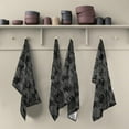 thumbnail image 5 of Dreamtimes Black Grey Leopard Print Kitchen Dish Towels 4 Piece,Absorbent Soft Dishcloths Towels Reusable Hand Towels Quick Drying Cleaning Cloth, Tea Towels,18" x 28", 5 of 7