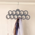 thumbnail image 4 of 2pcs Non-Slip Flocking Scarf Hanger With 11 Holes For Ties Belts Flocked Scarf Holder For Multiple Scarves Hanging Closet Organizer, 4 of 6
