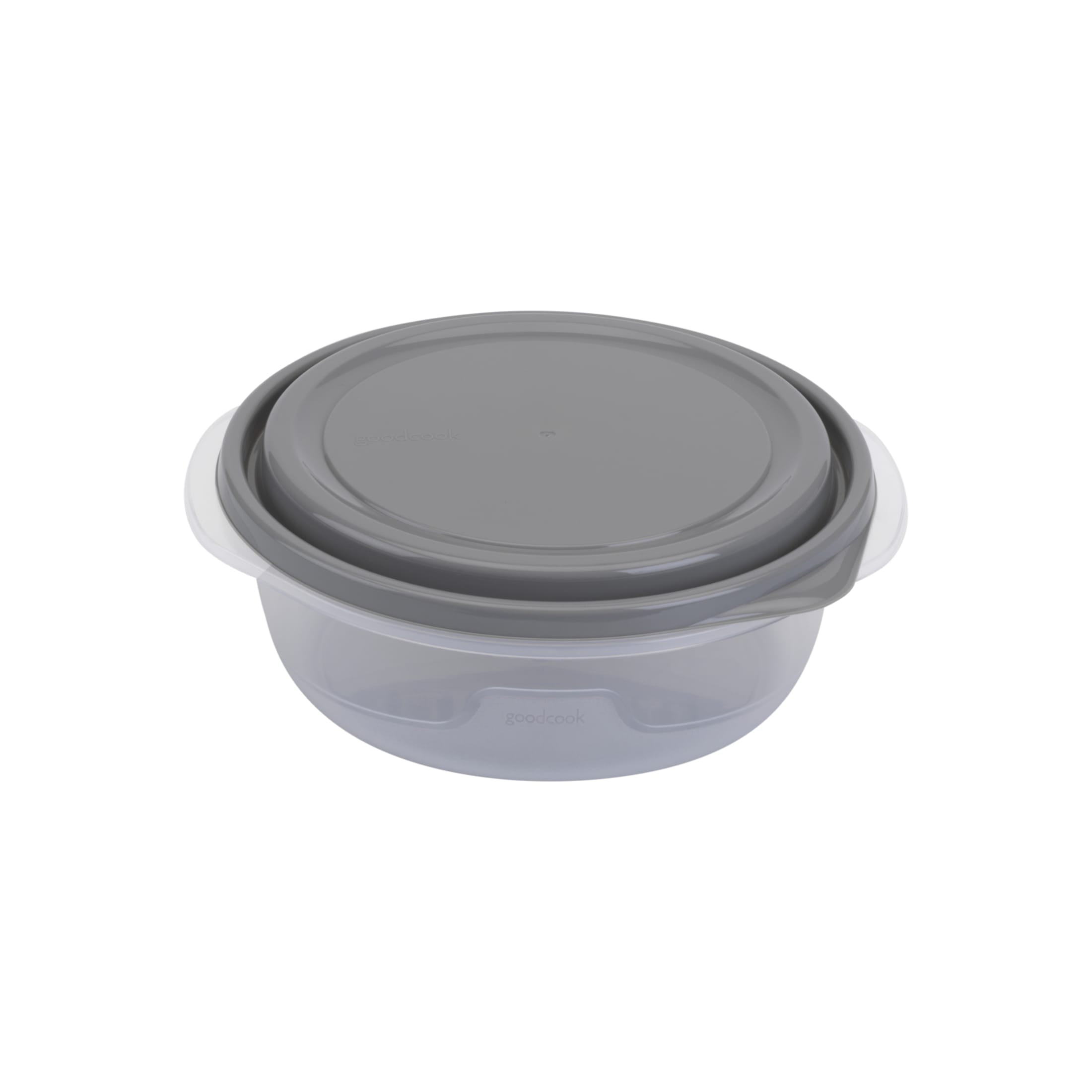 GoodCook Medium Bowl Food Storage Container 3 Pack, 5-Cup Capacity, BPA-Free, Dishwasher Safe