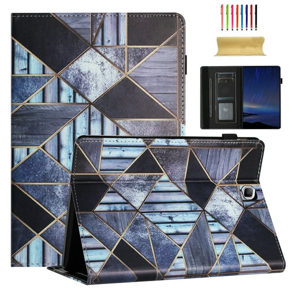 Feishell for Samsung Galaxy Tab A 8.0-inch SM-T350/P350 Smart Case,Auto Wake/Sleep Slim Colorful Pattern PU Leather Flip Folio Stand Card Slots Wallet Case Cover with Pencil Holder,Diamond Pattern