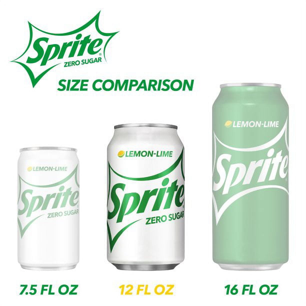 Sprite Zero Sugar Lemon Lime Soda Pop, 12 Fl Oz, 12 Pack Cans