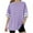 Purple, variant on Lmnyox Boys Girls Summer T Shirt Oversized Short Sleeve Crew Neck Basic Tee Teens Kids Casual Shirts