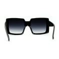 thumbnail image 4 of Womens Mod Luxury Squared Chic Plastic Fashion Sunglasses Black Smoke, 4 of 4