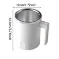 thumbnail image 2 of Automatic Mixing Cup 1Pc, Usb Charging Cable 1Pc Self Stirring Coffee Mug Stirring Cup Rechargeable Automatic Mixing Cup W/LCD For Coffee Tea Hot Chocolate (White) White, 2 of 6