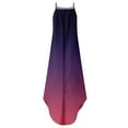 thumbnail image 6 of USSUMA Dress Women's Wedding Guest Tie-Dye Flowy Long Maxi Sundresses for Women Casual Beach Ombre Halter Neck Sleeveless Summer Sun Dresses Graduation, 6 of 6