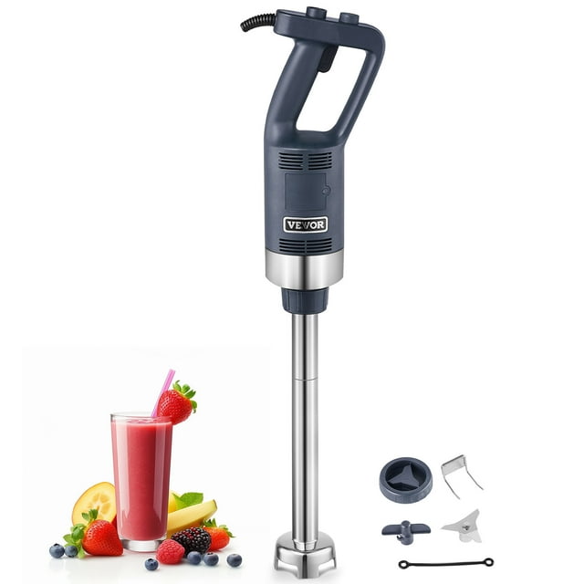 VEVOR Mélangeur à Immersion Commercial 500 W Mélangeur à Main Robuste pour Soupe et Sauces