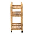 thumbnail image 4 of bali & pari Delphine Modern Bohemian Natural Rattan Kitchen Cart, 4 of 9