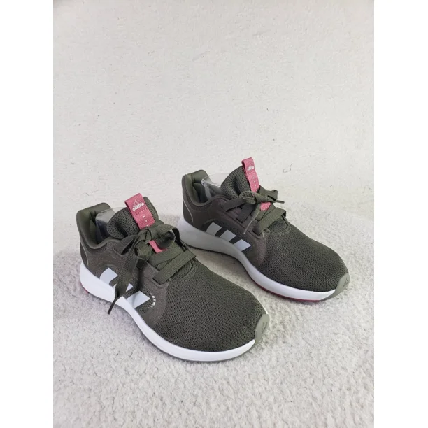 Adi-das Edge Lux 5 Men Sneakers 9.5 Green Mesh Lace Up Running Active Shoes