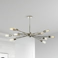 thumbnail image 4 of Dainolite 10 Light Horizontal Pendant, Burnished Chrome Finish, 4 of 4