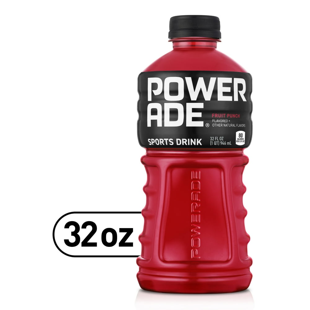 POWERADE Fruit Punch, ION4 Electrolyte Enhanced Fruit Flavored Sports