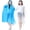 White+blue, variant on Rain Poncho for Kids (2 Pack), Reusable EVA Children Raincoat Ponchos Rain Jacket with Hood for 6-14 Girls Boys